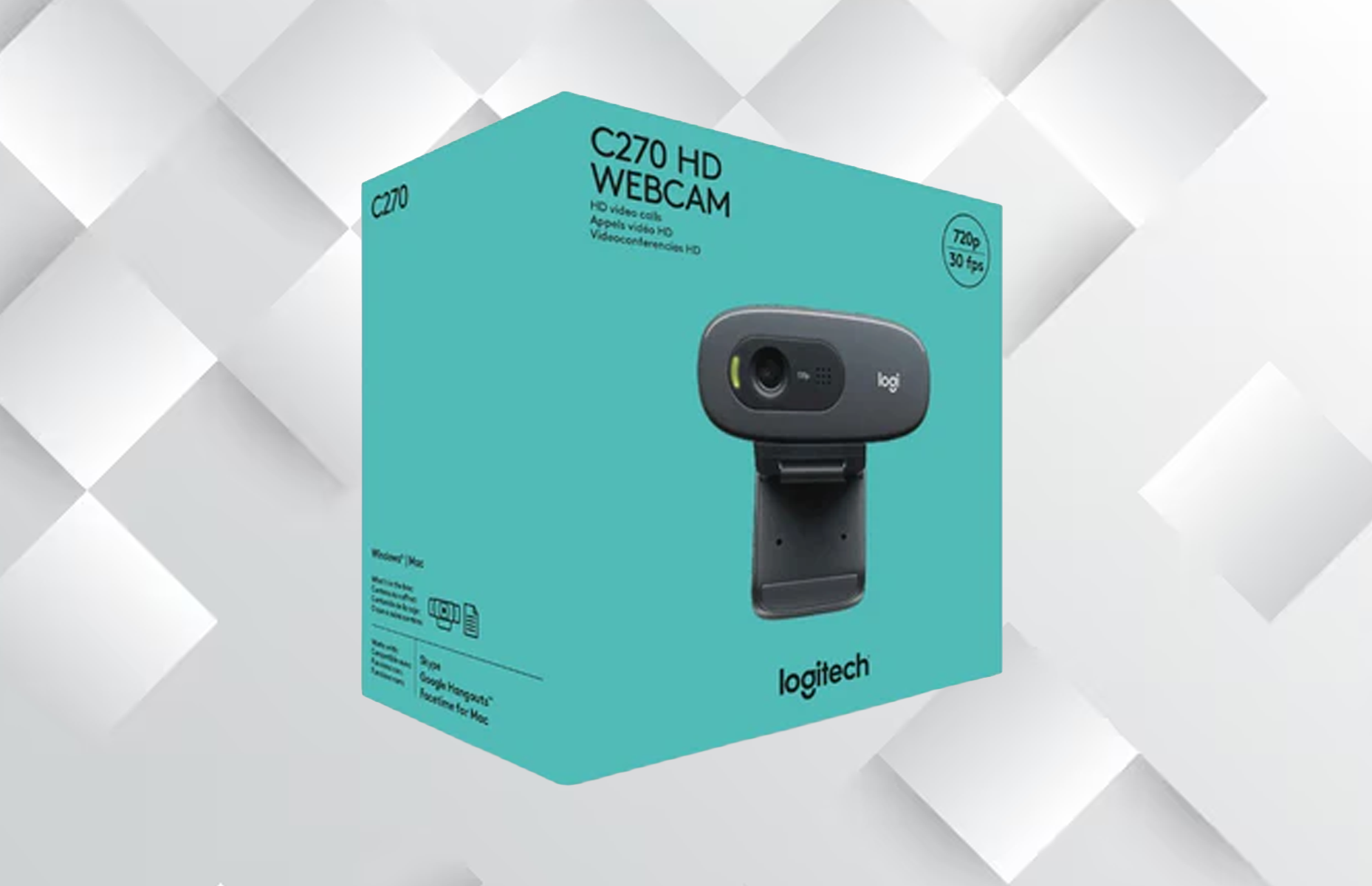 Cámara Web Logitech C270 HD 720P 3.Mp 16453